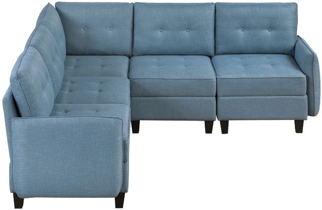 Homelegance® Garren 5-Piece Blue Modular Sectional with Storage-2