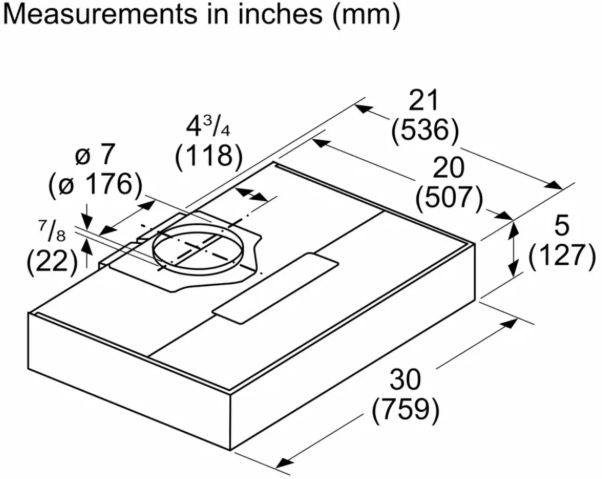 Bosch 500 Series 30" Stainless Steel Under Cabinet Range Hood -1