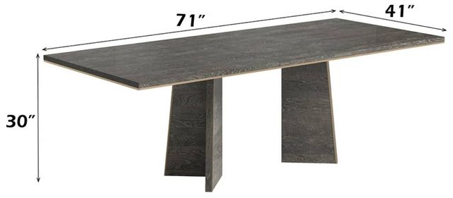 ACME Furniture Venezia Gray Dining Table-2