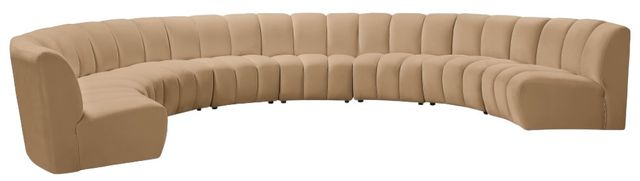 Meridian Furniture Infinity 8-Piece Camel Modular Sectional-0
