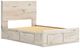 Benchcraft® Lawroy Light Natural Full Storage Panel Bed-3