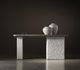 Bernhardt Monolith Puma Console Table Millstone Base-1