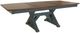 Mavin Customizable 42" x 72" Boat Extendable Dining Table with 12" Leaf-0