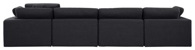 Meridian Furniture Comfy 4-Piece Black Modular Sofa-2