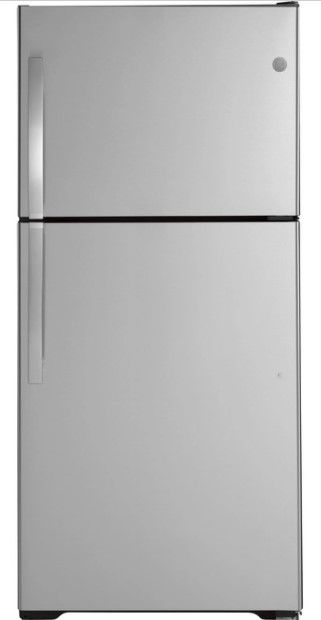 GE® 30 in. 19.1 Cu. Ft. Stainless Steel Top Freezer Refrigerator-0