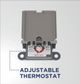GE® 36 Gallon Diamond Gray Top Port Lowboy Electric Water Heater-2