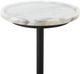 Four Hands Viola Polished White Accent Table with Dark Kettle Black Base-4