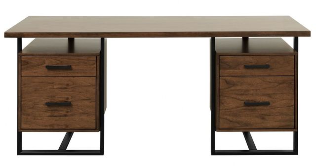 Homelegance® Sedley Rustic Black/Walnut Writing Desk-2