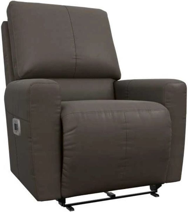 La-Z-Boy® Kells Shitake Leather Power Wall Recliner with Headrest and Lumbar-0