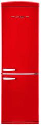 Unique® Appliances Classic Retro 24" 11.7 Cu. Ft. Candy Apple Red Counter Depth Bottom Freezer Refrigerator-0