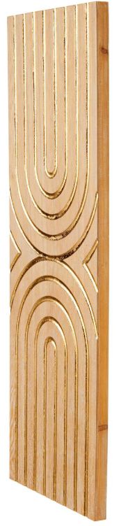 Deco Marche Light Brown 43" Geometric Panel Wall Decor-1