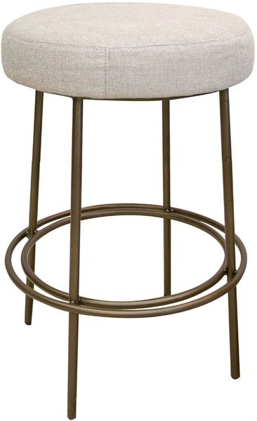 International Furniture Direct Frida Gold/Ivory Counter Stool | Colder ...