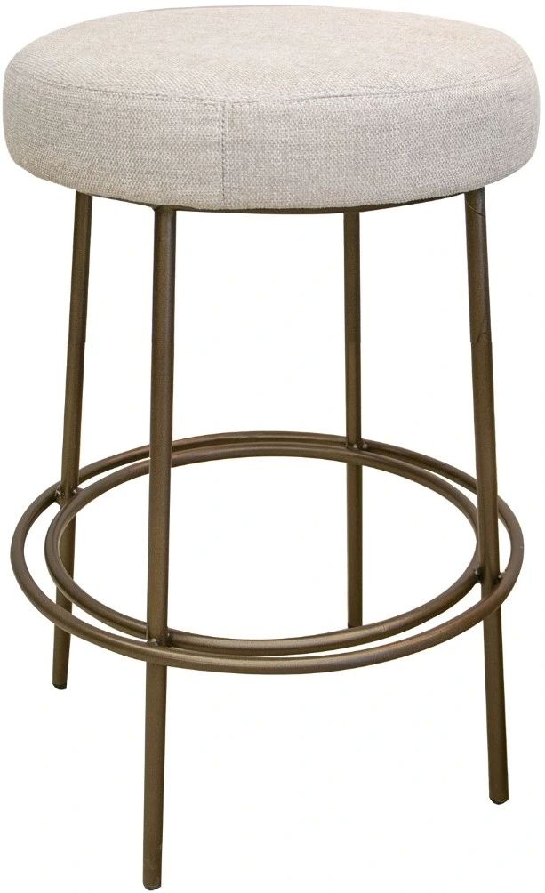 International Furniture Direct Frida Gold/Ivory Counter Stool-0