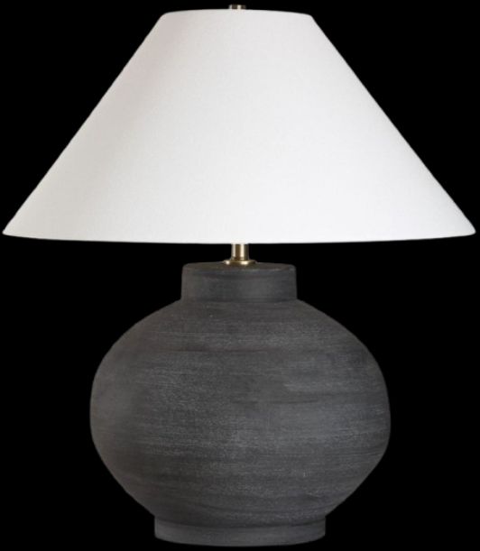 Uttermost® Tramore Rustic Charcoal Table Lamp-0