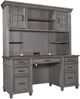 aspenhome® Caraway Aged Slate Credenza Desk and Hutch-0