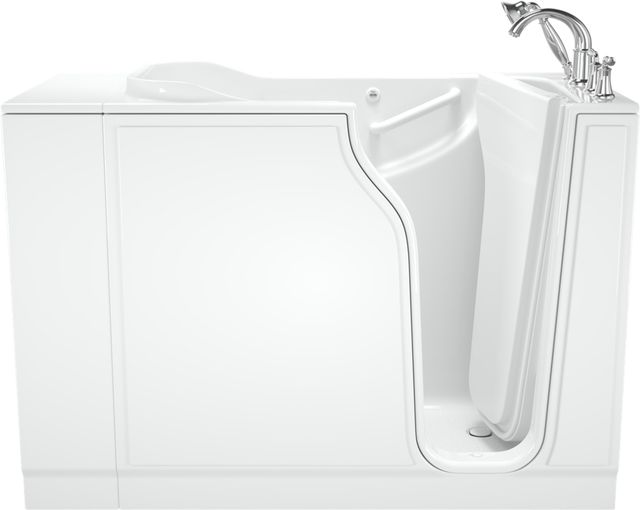 American Standard Value Series White Alcove Walk-In Soaking Bathtub-0