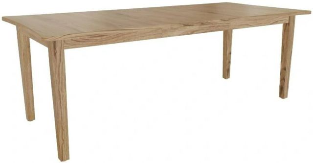 Mavin Customizable 38" Concave Extendable Dining Table with 2 Leaves-0