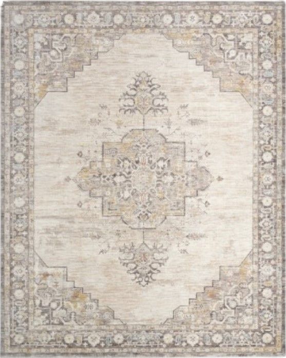 Nourison Home™ Antique Fusion Ivory Charcoal 5'x8' Area Rug-0