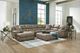 Jackson Furniture Royce 4-Piece Taupe Left Side Facing U-Shape Chaise Sectional Set-1