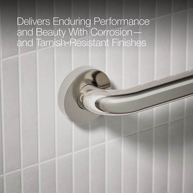 KOHLER® Contemporary Polished Stainless 42" Grab Bar-4
