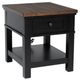 Signature Design by Ashley® Wildenauer Brown End Table with Black Base-0
