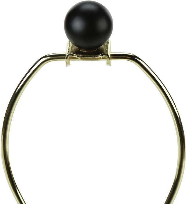 Monarch Specialties Inc. Set Of 2 24"H Black Metal Table Lamps-1