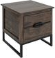 International Furniture Direct Dark Mita Black End Table-0