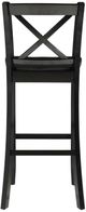 Linon Torino Black X Back Bar Stool-4