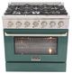 Kucht Professional KNG Series 36" Stainless Steel Pro Style Natural Gas Range with Green Door-0