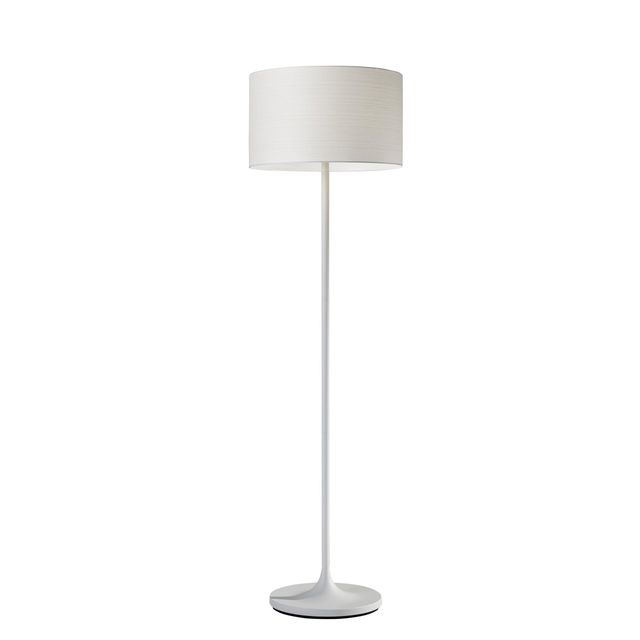 Adesso® Oslo White Metal Floor Lamp-0