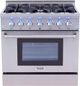 Thor Kitchen® 36" Stainless Steel Pro Style Dual Fuel Range-1