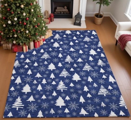 Dalyn™ Rug Company Merry & Bright MY23 Navy 5'x8 Area Rug-4