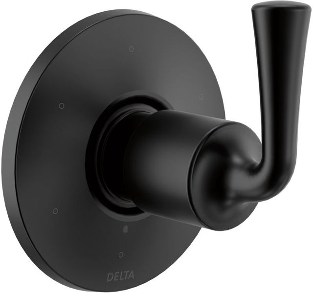 Delta Kayra® Matte Black 6-Setting 3-Port Diverter Trim -0