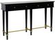 StyleCraft Black/Gold Console Table-0