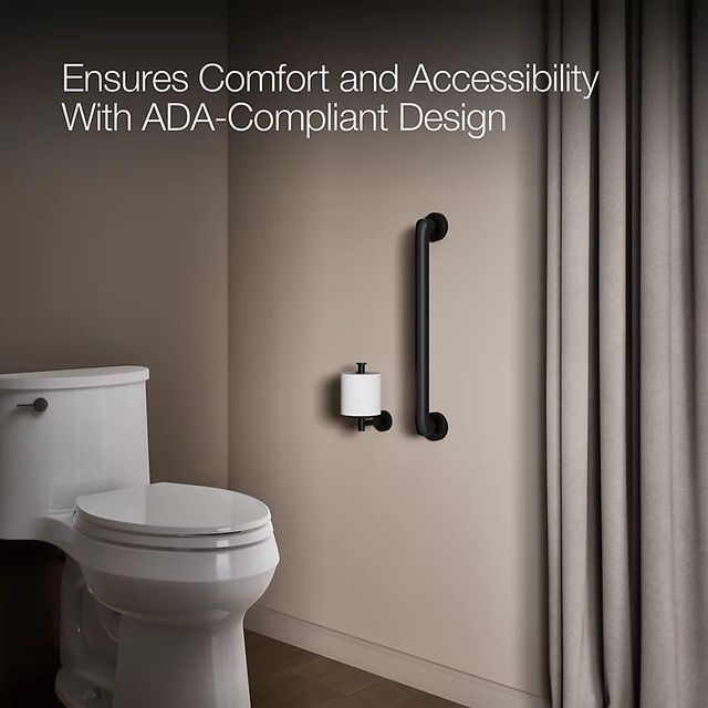KOHLER® Kumin™ Matte Black 18" Grab Bar-3