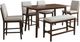 New Classic® Home Furnishings Blaine 6-Piece Walnut Counter Table Set-0