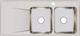 Elkay Lustertone® Classic Lustrous Satin 48" x 22" x 7-5/8" 1-Hole Equal Double Bowl Drop-In Sink with Left Drainboard-1