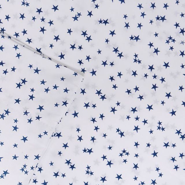 Olliix by Mi Zone Printed Blue Queen Sheet Set-0
