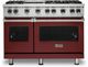 Viking® 5 Series 48" Reduction Red Pro Style Natural Gas Range with 12" Griddle-0
