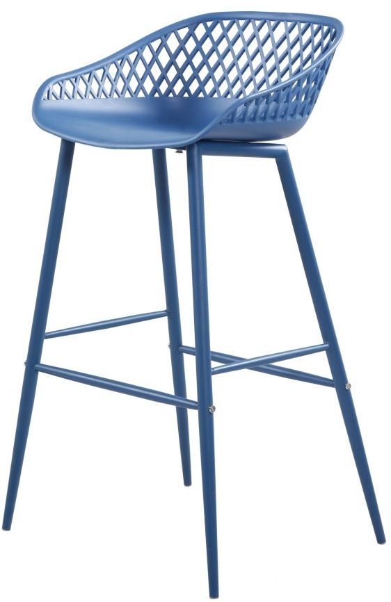 Moe's Home Collection Piazza Blue-m2 Outdoor Bar Stool-2