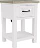Riverside Furniture Cora Cloud/Fog 1-Drawer Nightstand-0