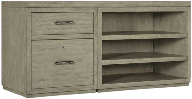Hooker® Furniture Linville Falls Mink 60" Credenza Small File and Open Shelves