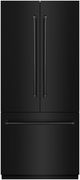 ZLINE 36 in. 19.6 Cu. Ft. Black Stainless Steel Built In Bottom Freezer Refrigerator-0