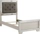 Signature Design by Ashley® Lonnix 4-Piece Silver Twin Panel Bed Set-1