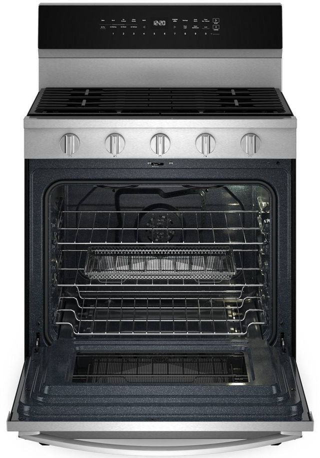 Whirlpool® 30" Fingerprint Resistant Stainless Steel Freestanding Gas Range-1