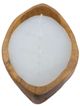 A & B Home Brown/White Raffa Modern Teak Soy Wax Candle-4