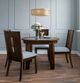 Jofran Inc. Urban Icon Glass Top Round Dining Table with Merlot Base-1