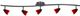 Cal® Lighting & Accessories Orbit Dark Bronze/Red Serpentine Light-0