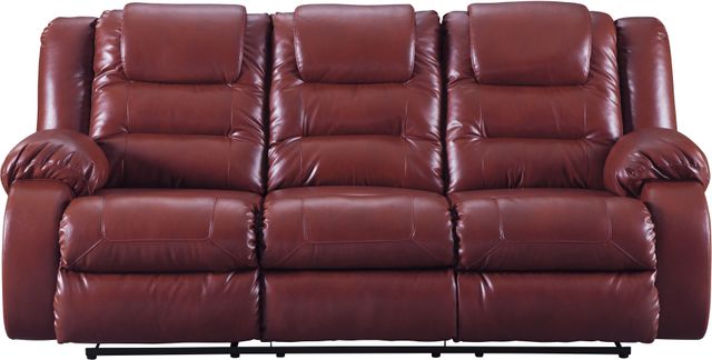 Signature Design by Ashley® Vacherie Salsa Reclining Sofa-0