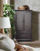 Hooker® Furniture Big Sky Charred Timber Small Wardrobe-1